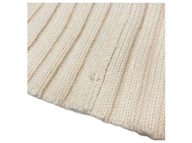 Autre Marque Gorro de malha de cashmere e pele de raposa FOXEY Branco Fora de branco - vista 9