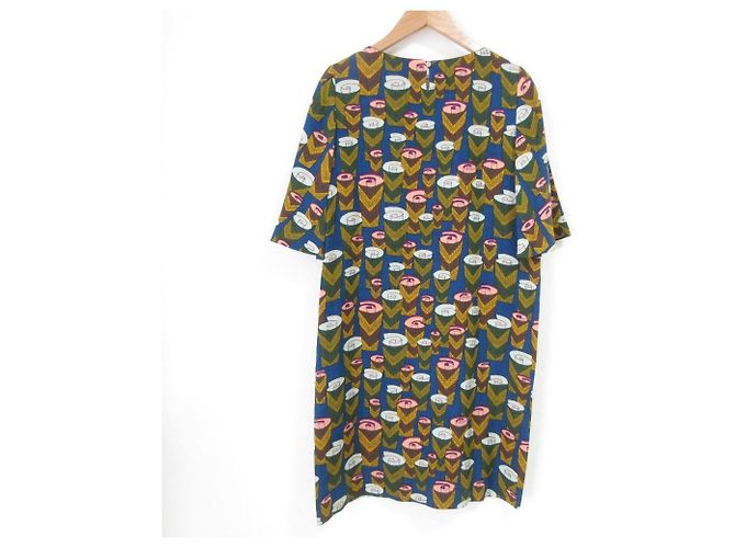 Autre Marque vestido roll rose mina perhonen Azul - vista 2