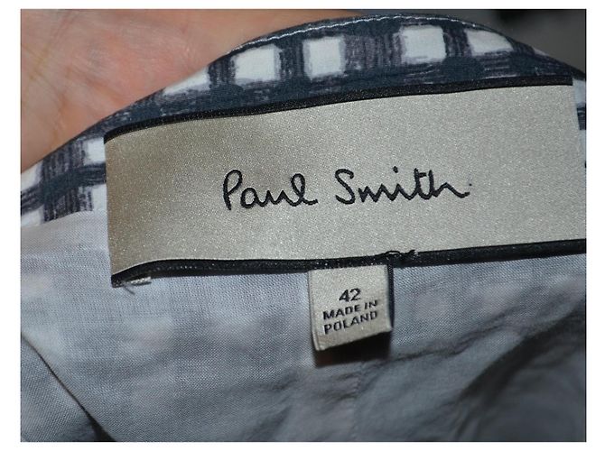 Paul Smith Baumwollrock mit Muster Weiß Grau - Ansicht 5