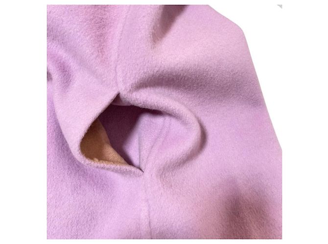 Autre Marque Il cappotto double face senza collo Virginia Porpora - vista 4