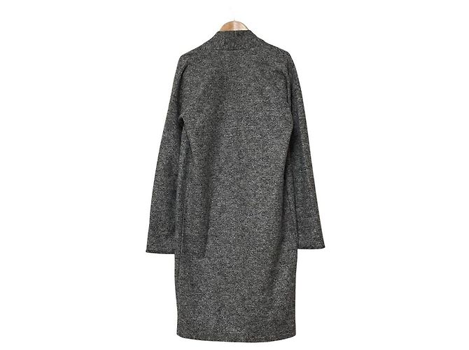 theory Tweed Strick-Longcardigan Braun - Ansicht 2
