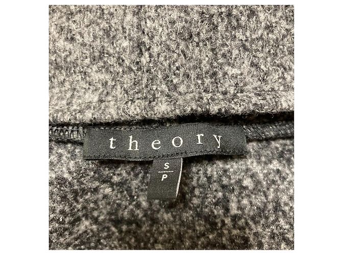 theory Tweed Strick-Longcardigan Braun - Ansicht 5