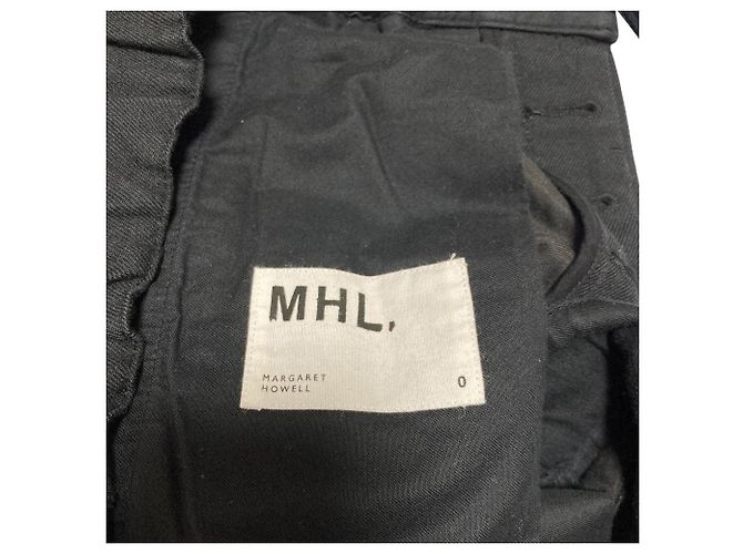 Autre Marque MHL. WOOL COTTON DRILL Hose Schwarz - Ansicht 5