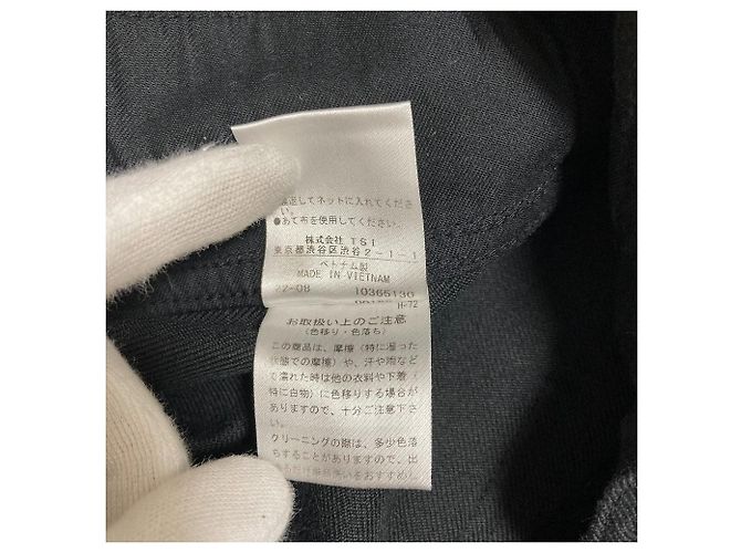 Autre Marque MHL. WOOL COTTON DRILL Hose Schwarz - Ansicht 7