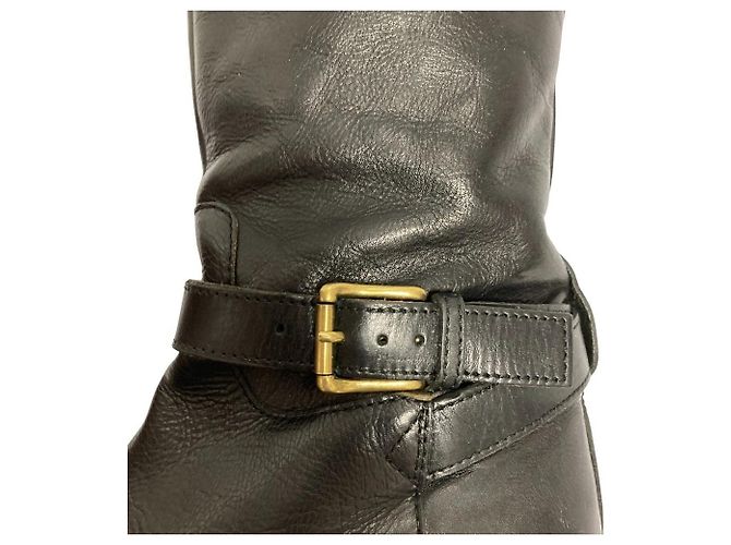 Autre Marque MARGARET HOWELL idea Lederstiefel Schwarz - Ansicht 10
