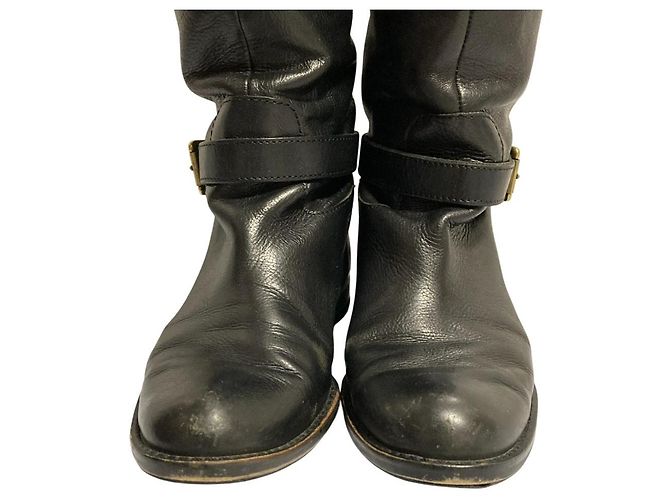Autre Marque MARGARET HOWELL idea Lederstiefel Schwarz - Ansicht 4