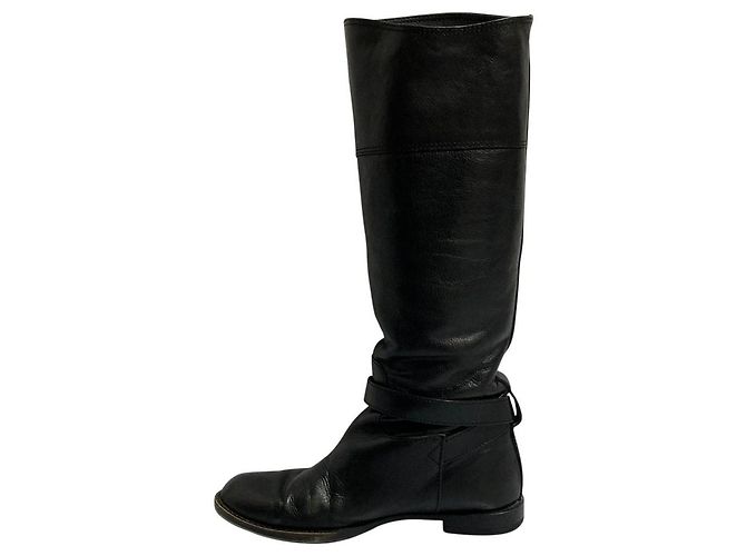 Autre Marque MARGARET HOWELL idea Lederstiefel Schwarz - Ansicht 7