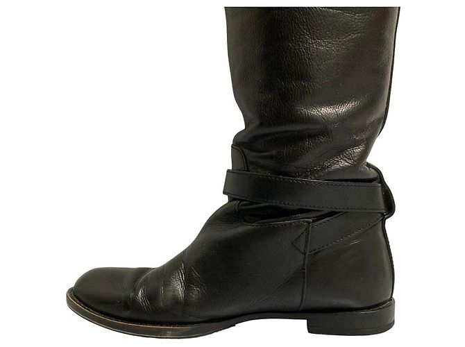 Autre Marque MARGARET HOWELL idea Lederstiefel Schwarz - Ansicht 8