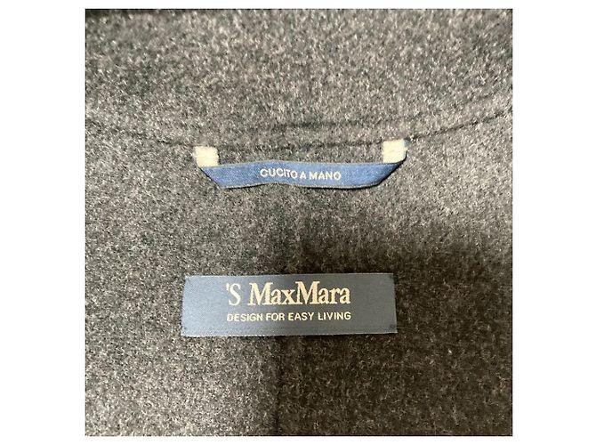 Colete longo de lã S Max Mara Marrom - vista 6
