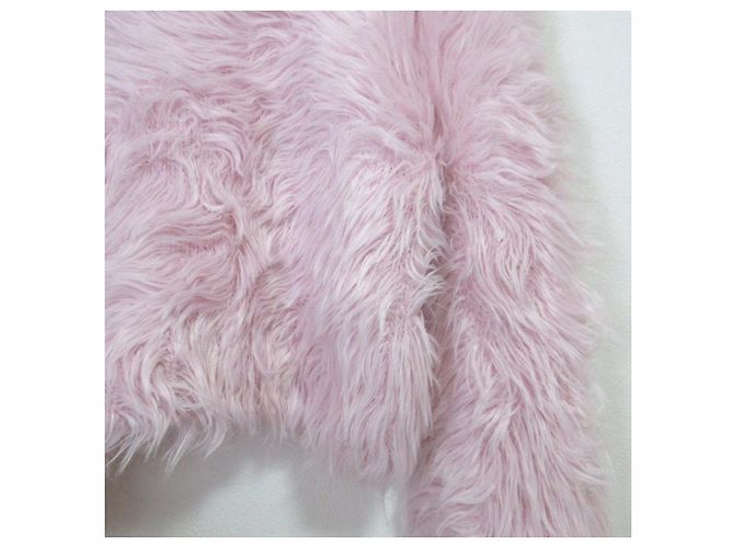 Autre Marque AMBUSH Faux Fur Knit Rosa - vista 4