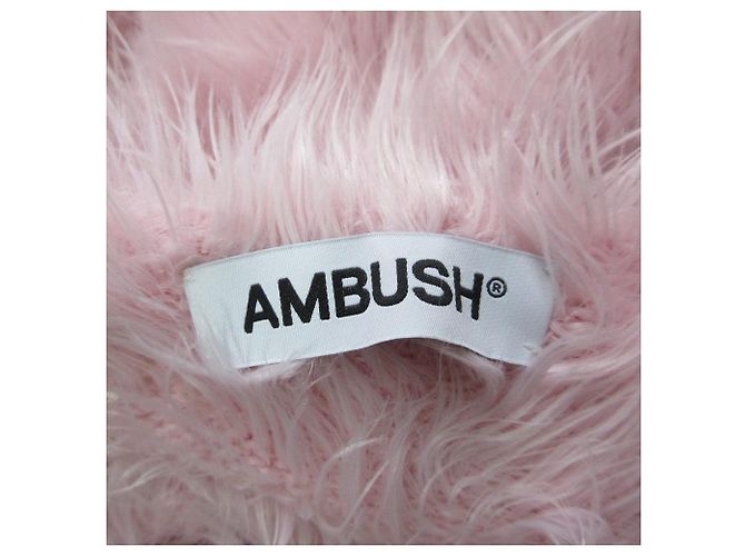 Autre Marque AMBUSH Faux Fur Knit Rosa - vista 6