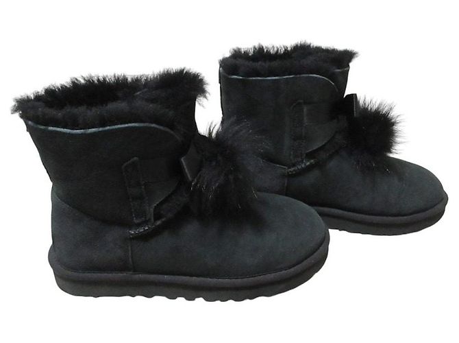 UGG GITA Lammfellstiefel Schwarz - Ansicht 2