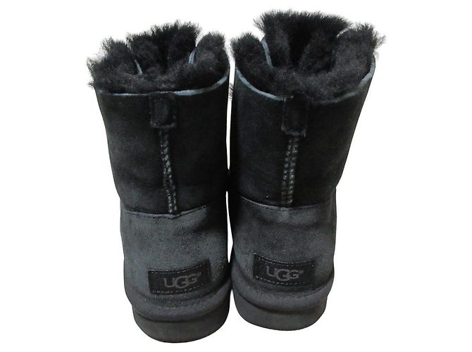 UGG GITA Lammfellstiefel Schwarz - Ansicht 3