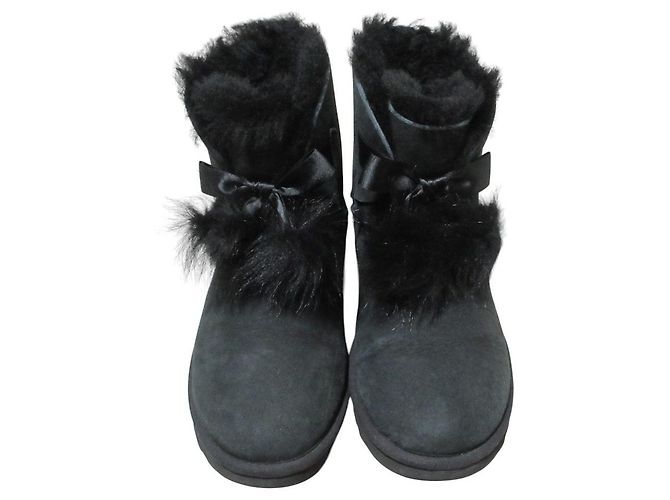 UGG GITA Lammfellstiefel Schwarz - Ansicht 4