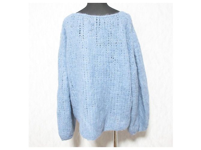 Autre Marque Jersey de punto Low Gauge de alpaca HAKUJI Azul - vista 2
