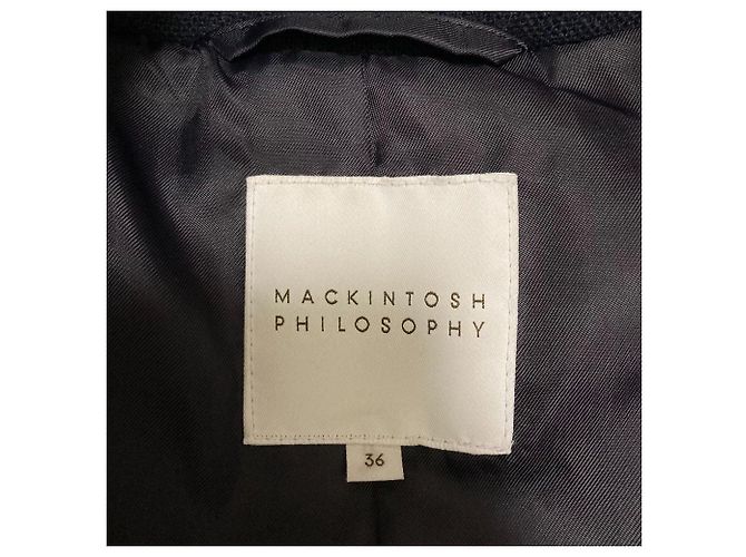 Autre Marque Abrigo de plumón con piel de conejo Mackintosh Philosophy Azul Azul marino - vista 6