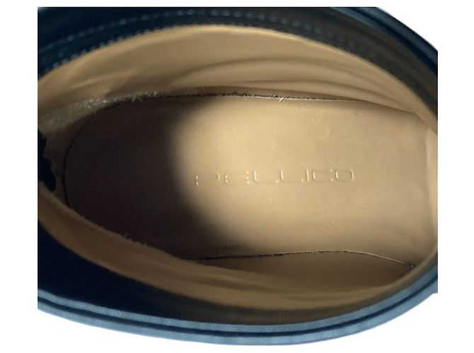 Autre Marque Pellico TAXI Leder- Stiefeletten Schwarz - Ansicht 8