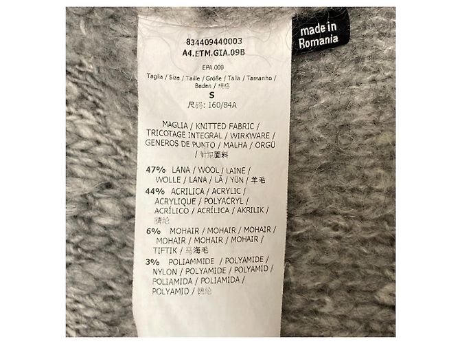 Autre Marque Cárdigan de punto con flecos en mezcla de mohair MAX&Co. Castaño - vista 7