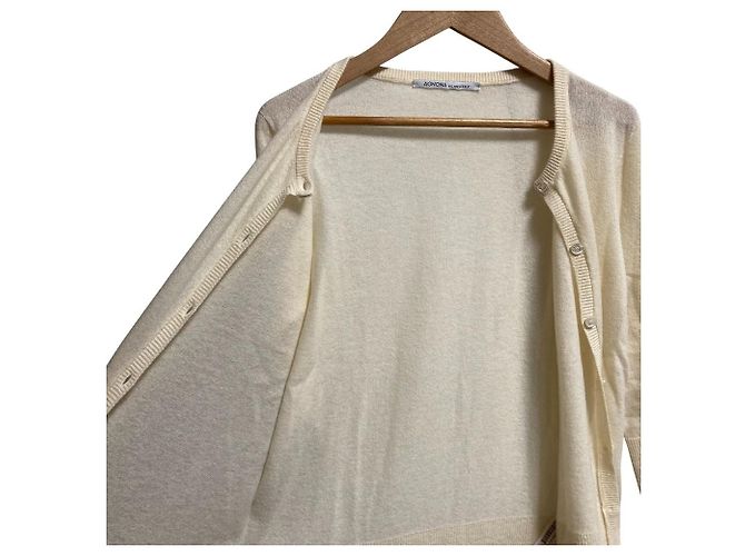 Autre Marque Cárdigan de punto de cashmere Agnona Beige - vista 3