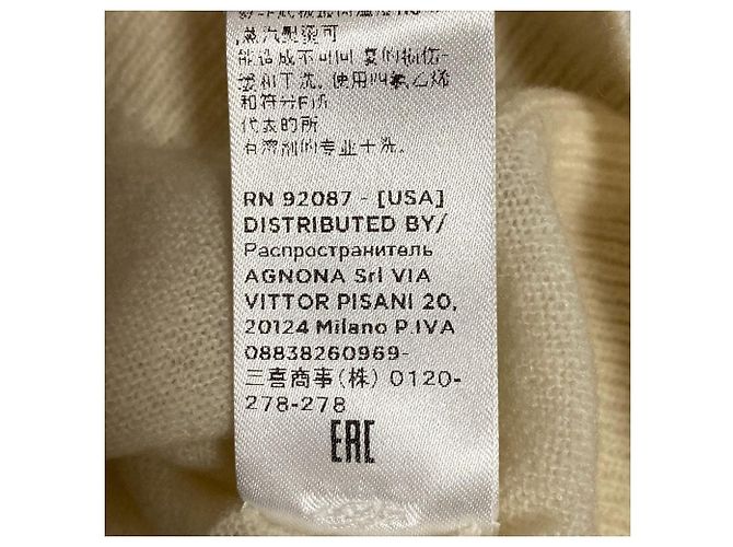 Autre Marque Cárdigan de punto de cashmere Agnona Beige - vista 9