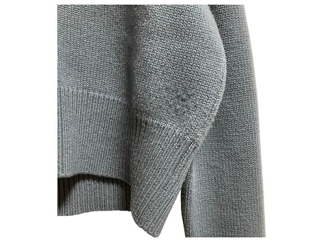 16 Céline Camisola de cashmere com decote em V Celine Azul - vista 7
