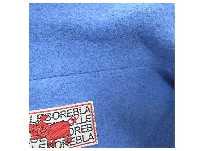 Autre Marque Abrigo de lana cruzado Olleborebla Alberobello Azul - vista 12