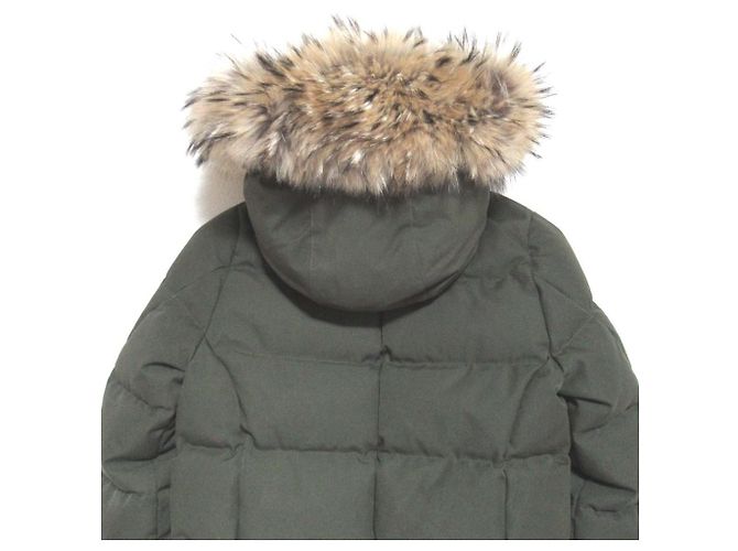Autre Marque Abrigo de plumón Pyrenex GRENOBLE FUR con piel de mapache Verde - vista 5