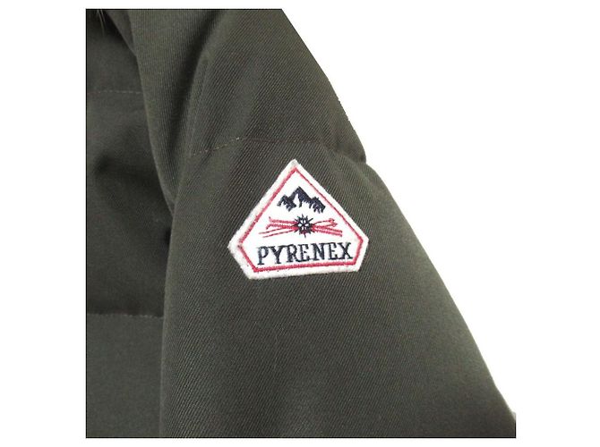 Autre Marque Abrigo de plumón Pyrenex GRENOBLE FUR con piel de mapache Verde - vista 6