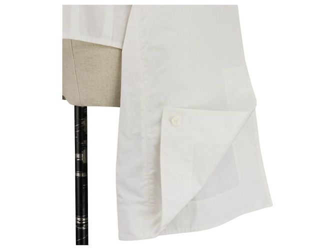 Céline Camicia Celine a maniche voluminose in cotone Bianco - vista 6