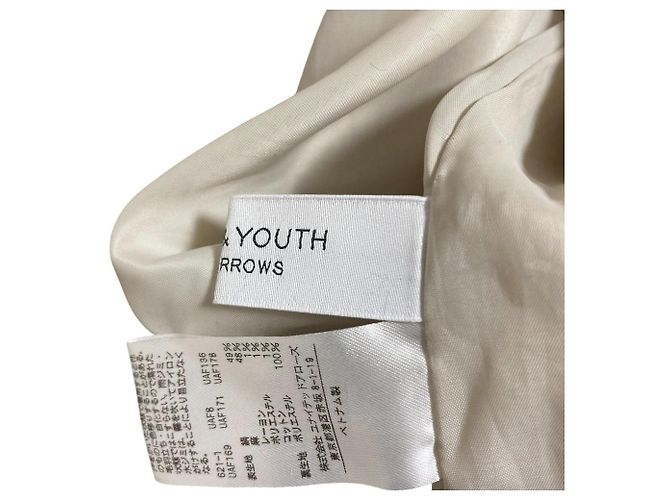 Autre Marque Abito a quadri in seta e lino Beauty & Youth Marrone - vista 5