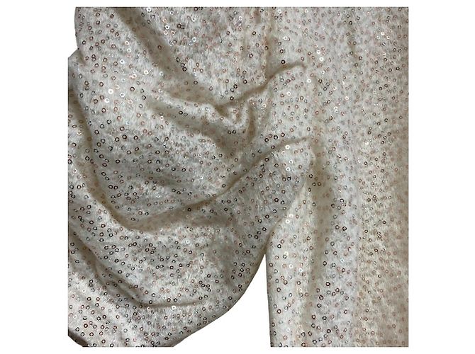 Autre Marque Lily Brown Bluse mit Puffärmeln und Pailletten - Ansicht 3