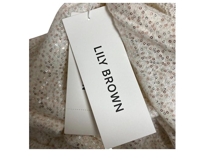 Autre Marque Lily Brown Bluse mit Puffärmeln und Pailletten - Ansicht 6