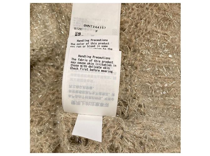 Autre Marque Cárdigan Snidel Fancy Yarn Beige - vista 8