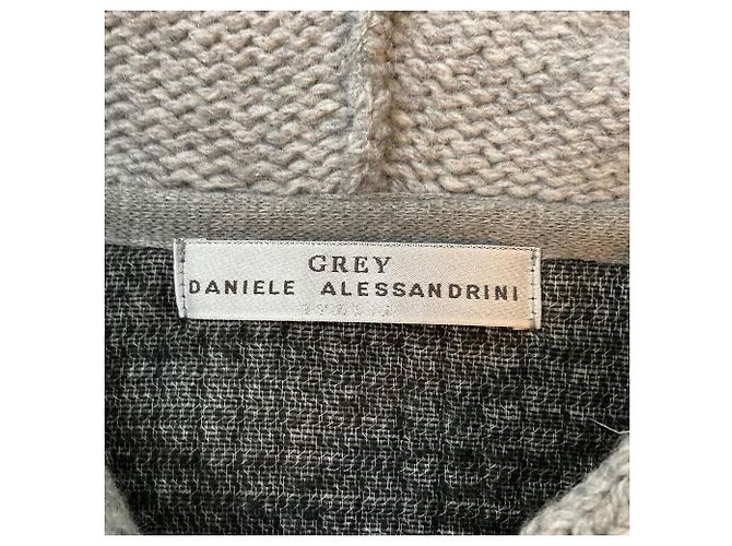 Autre Marque Abrigo de punto de lana Daniele Alessandrini Castaño - vista 4