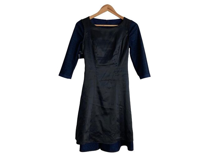 Autre Marque Vestido de lana ANAYI Azul - vista 3