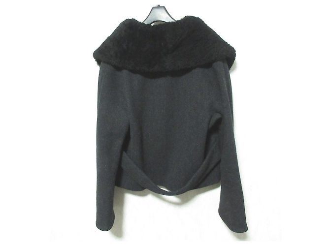 Autre Marque J&M Davidson Wool Short Coat Black - view 2