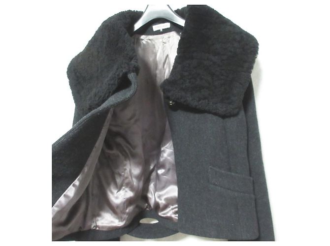 Autre Marque J&M Davidson Wool Short Coat Black - view 4