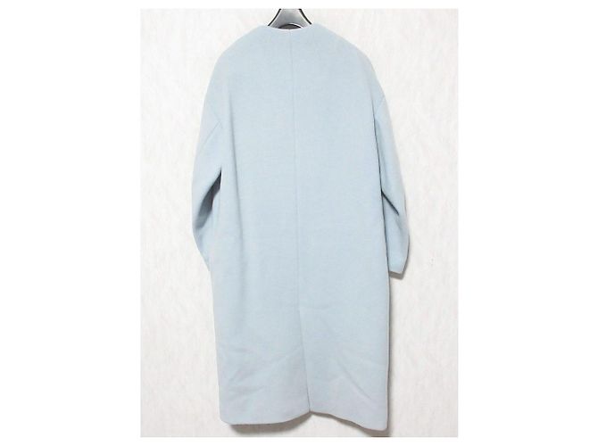 Autre Marque IENA MANTECO Abrigo sin cuello Azul Azul claro - vista 2