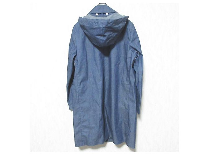 Autre Marque Traditional Weatherwear SELBY HOOD Abrigo efecto denim Azul - vista 2