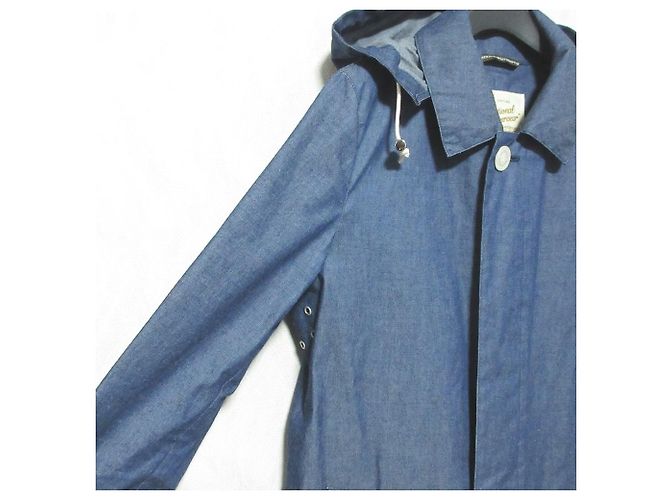 Autre Marque Traditional Weatherwear SELBY HOOD Abrigo efecto denim Azul - vista 3