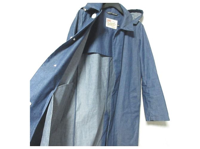 Autre Marque Traditional Weatherwear SELBY HOOD Abrigo efecto denim Azul - vista 5