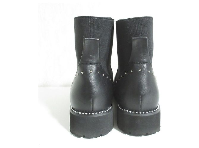 Autre Marque GEMMA LINN Chelsea Boots mit Nieten Schwarz - Ansicht 4