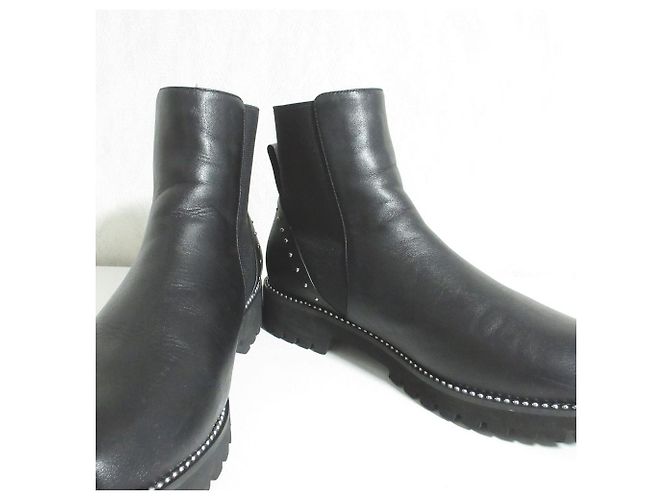 Autre Marque GEMMA LINN Chelsea Boots mit Nieten Schwarz - Ansicht 5