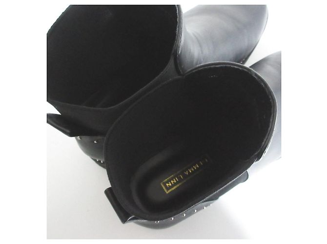 Autre Marque GEMMA LINN Chelsea Boots mit Nieten Schwarz - Ansicht 6