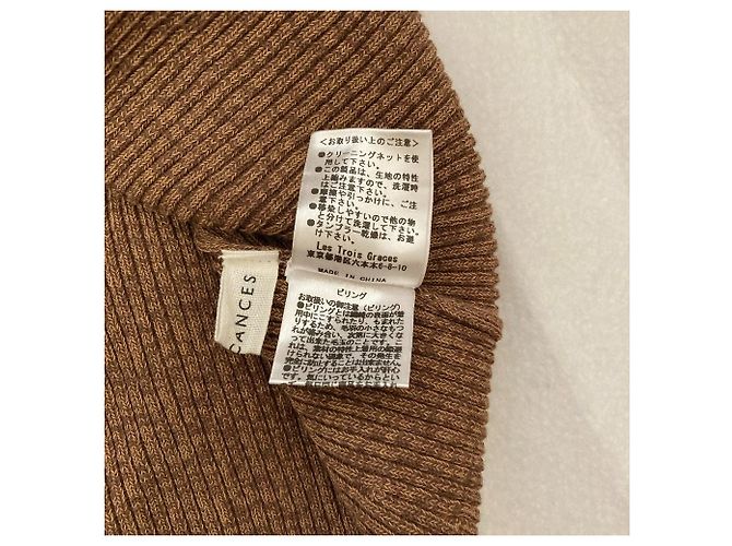 Autre Marque MES VACANCES langes Strickkleid Braun - Ansicht 5
