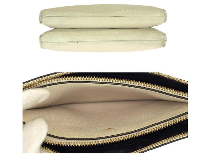 Bolso de hombro de piel COACH Layla Blanco roto - vista 10