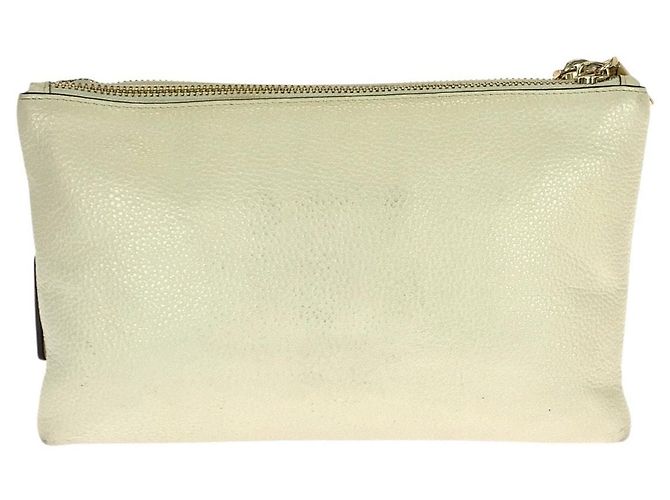 Bolso de hombro de piel COACH Layla Blanco roto - vista 2
