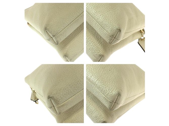 Bolso de hombro de piel COACH Layla Blanco roto - vista 3