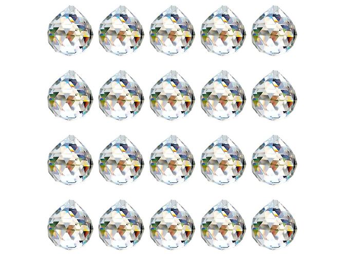 Autre Marque Crystal Ball Ornament Glass Ornament Multiple colors - view 4