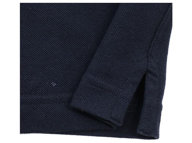 Hermès T-Shirt aus Baumwolle und Kaschmir Schwarz Marineblau - Ansicht 6